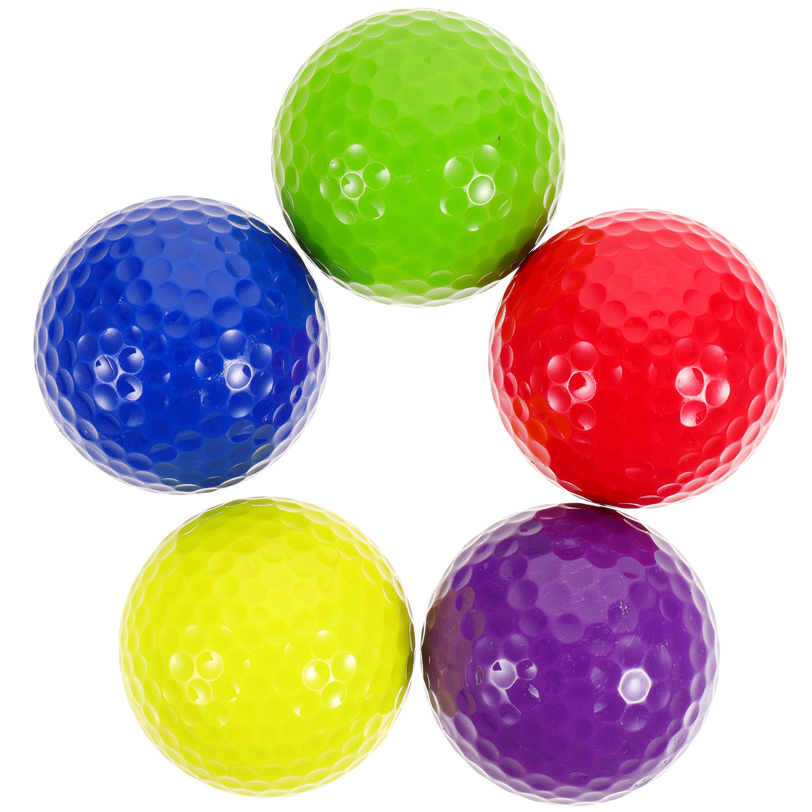 Practice Equipment For Golf - 5 Pcs Plastic Practice Golf Balls