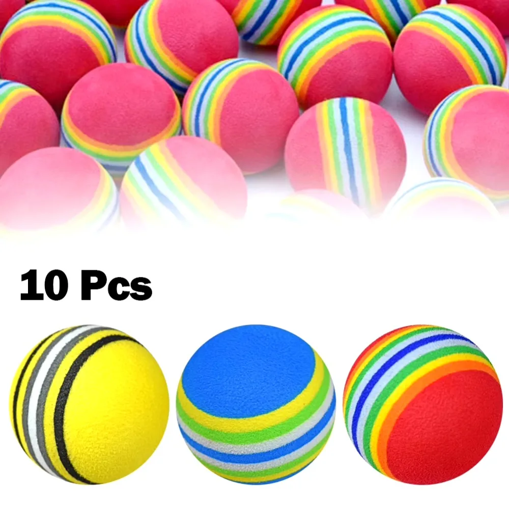 Practice Equipment For Golf - 10pcs Golf Swing Training Foam Balls