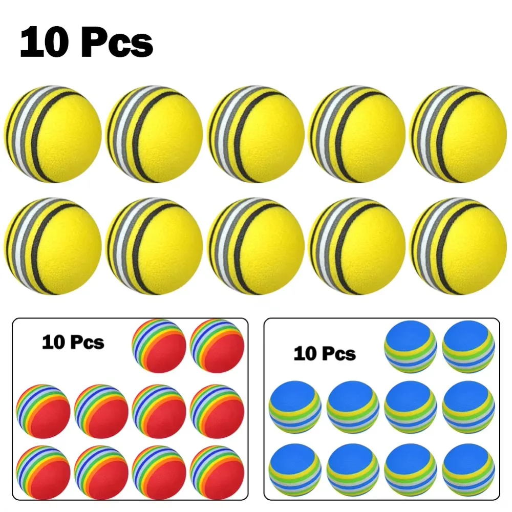 Practice Equipment For Golf - 10Pcs 35mm Golf Practice Foam Balls