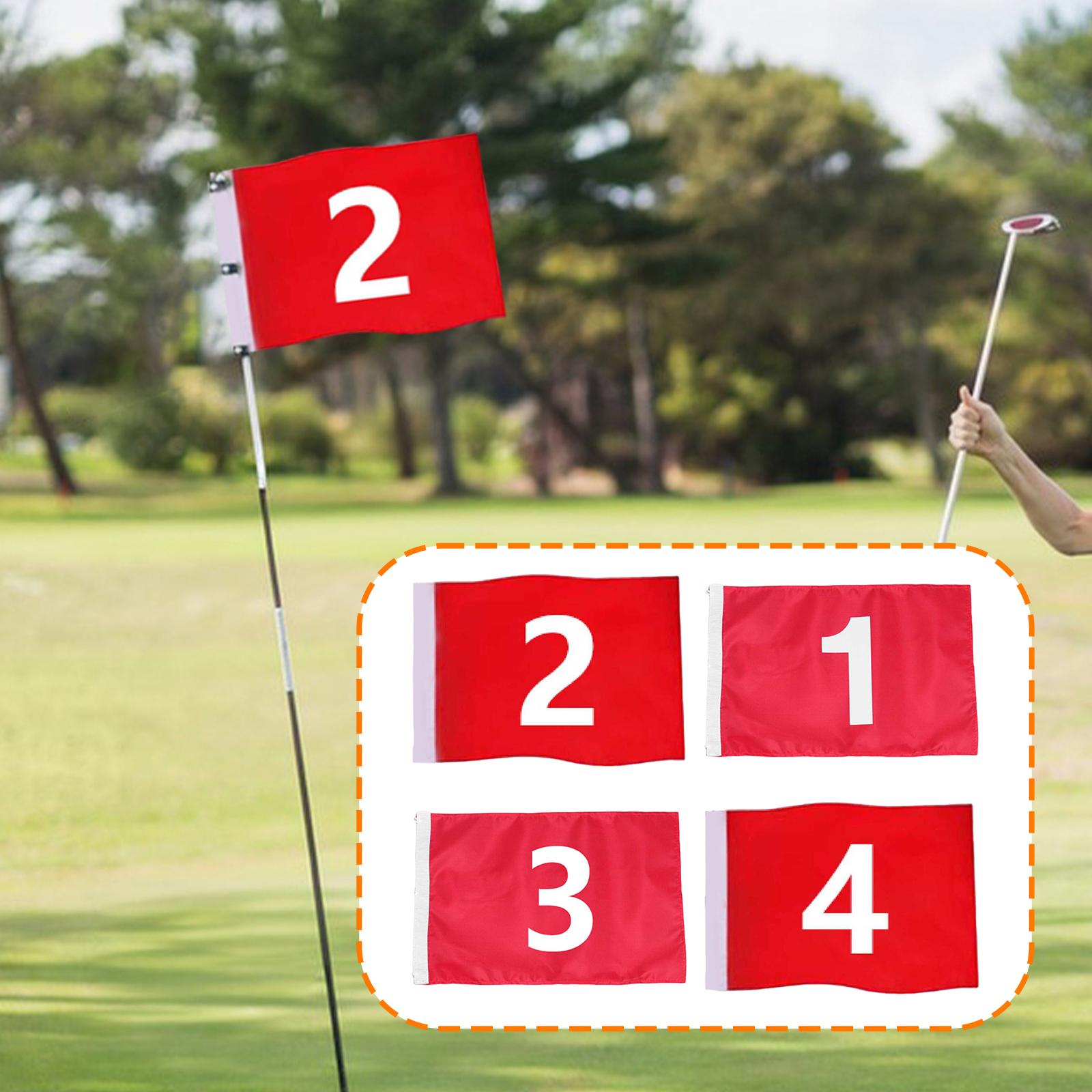 Practice Equipment For Golf - Durable Fabric Golf Flag Large Numbered