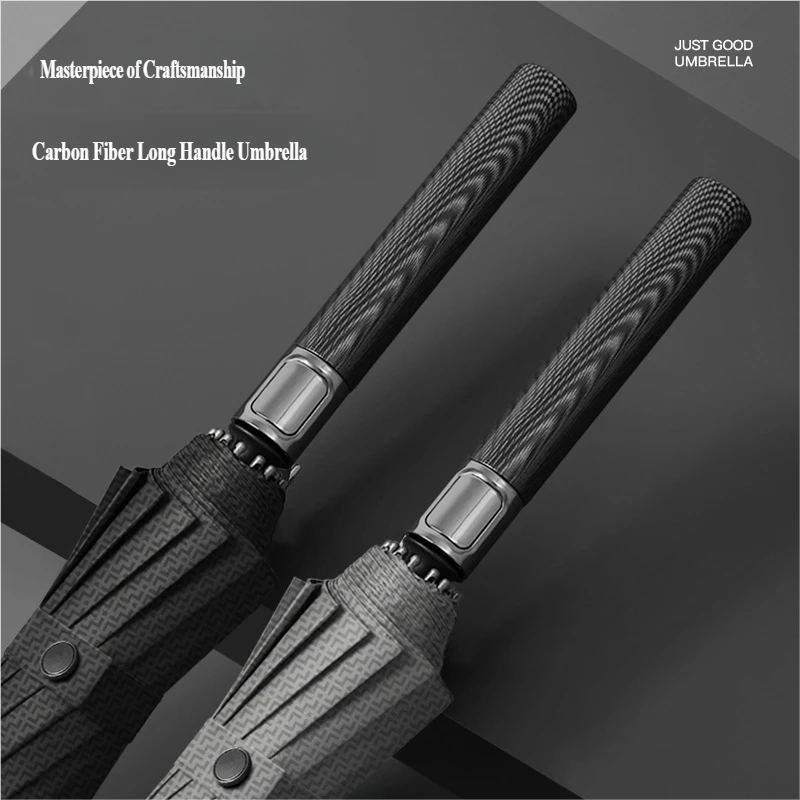 Golf Umbrella Large - 16-Rib Automatic Carbon Fiber Straight Umbrella,