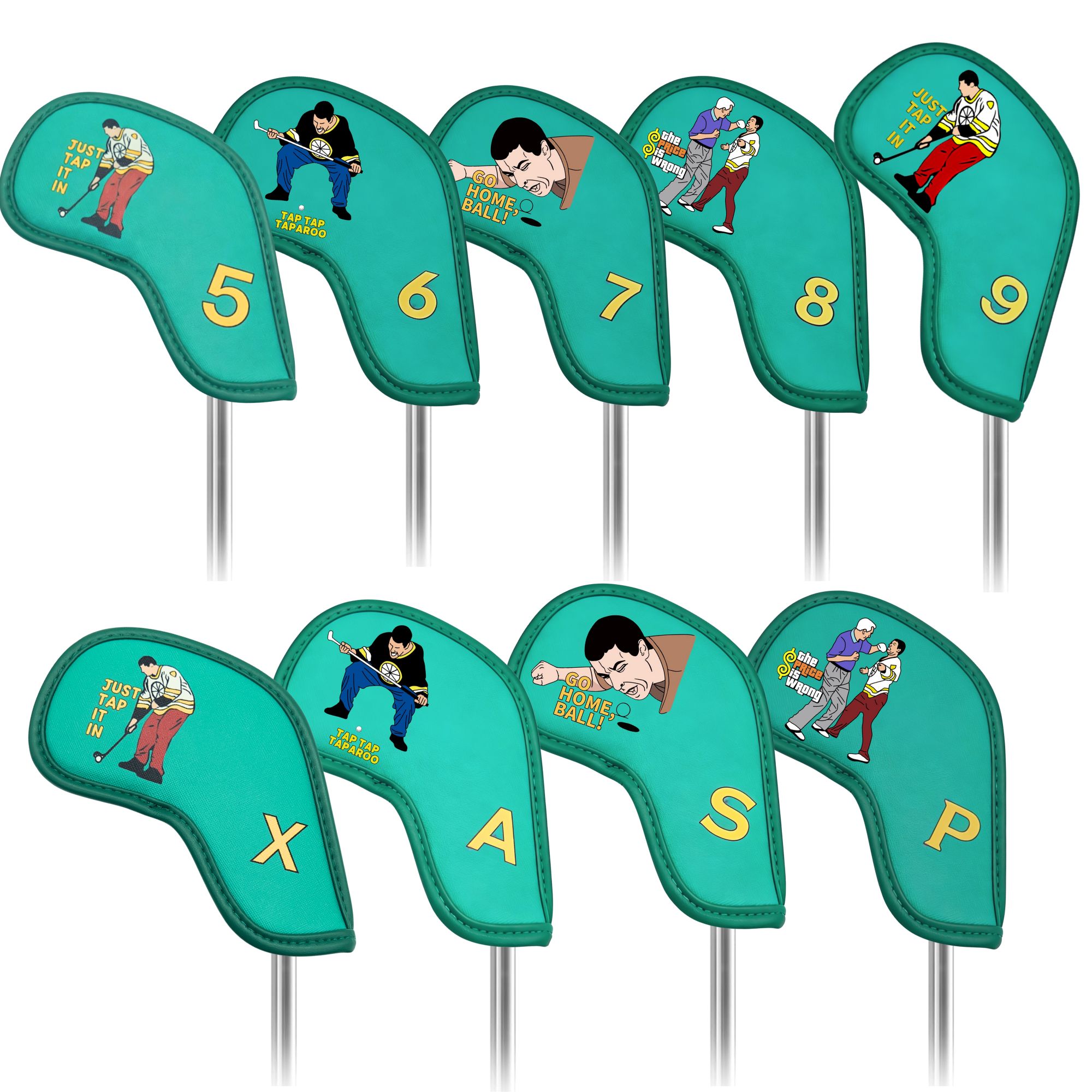 Golf Equipment Nearby - 9 pcs Golf Iron Covers with