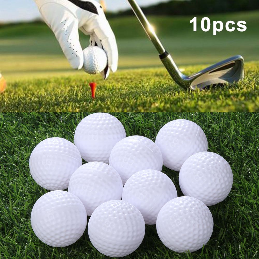 Practice Golf Balls 10 Pcs Whi - Practice Equipment For Golf 评论和价格