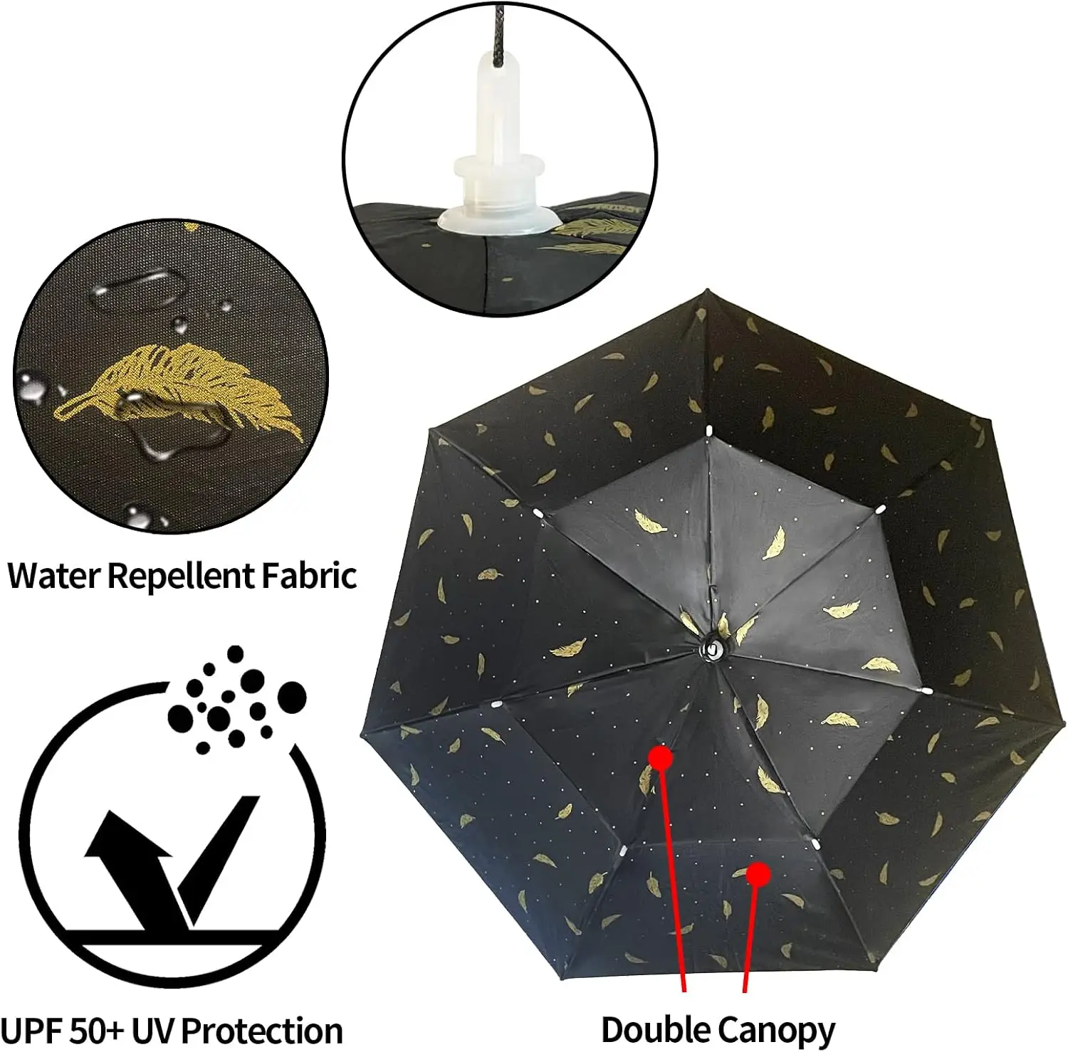 Umbrella Hat Folding Adjustabl - Golf Umbrella Large 评论和价格