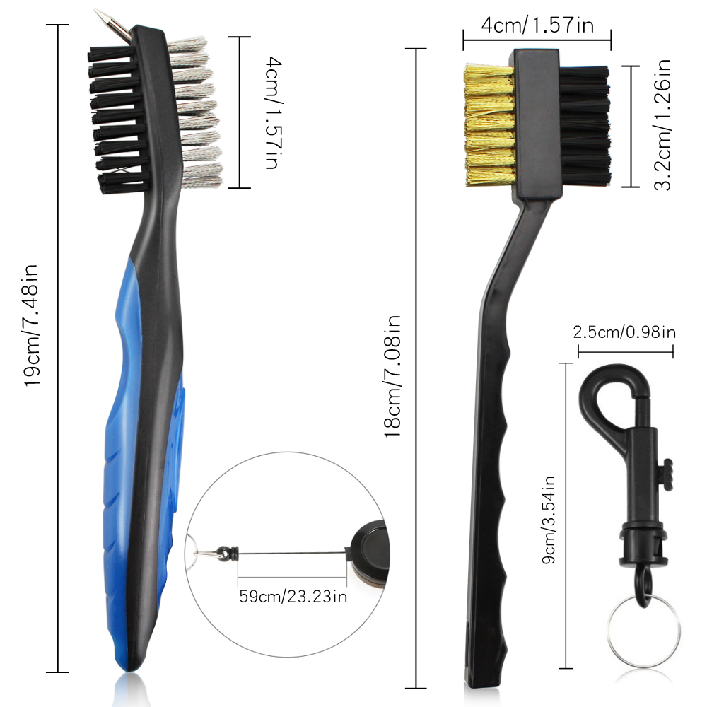 2Pcs/Set Golf Club Brush Golf  - Golf Equipment Junior 评论和价格