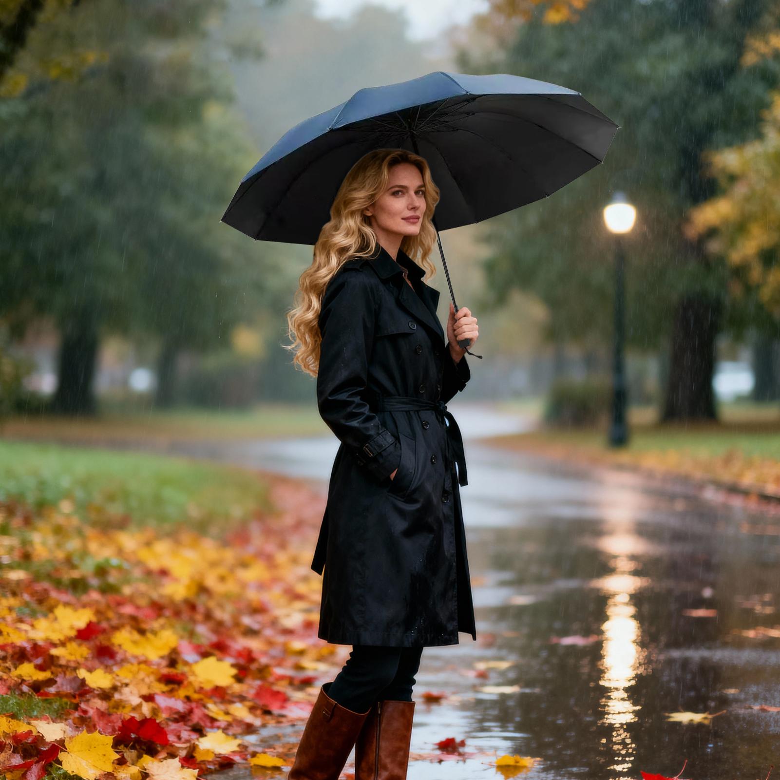 Windproof Umbrella Parasol 12- - Golf Umbrella Large 评论和价格