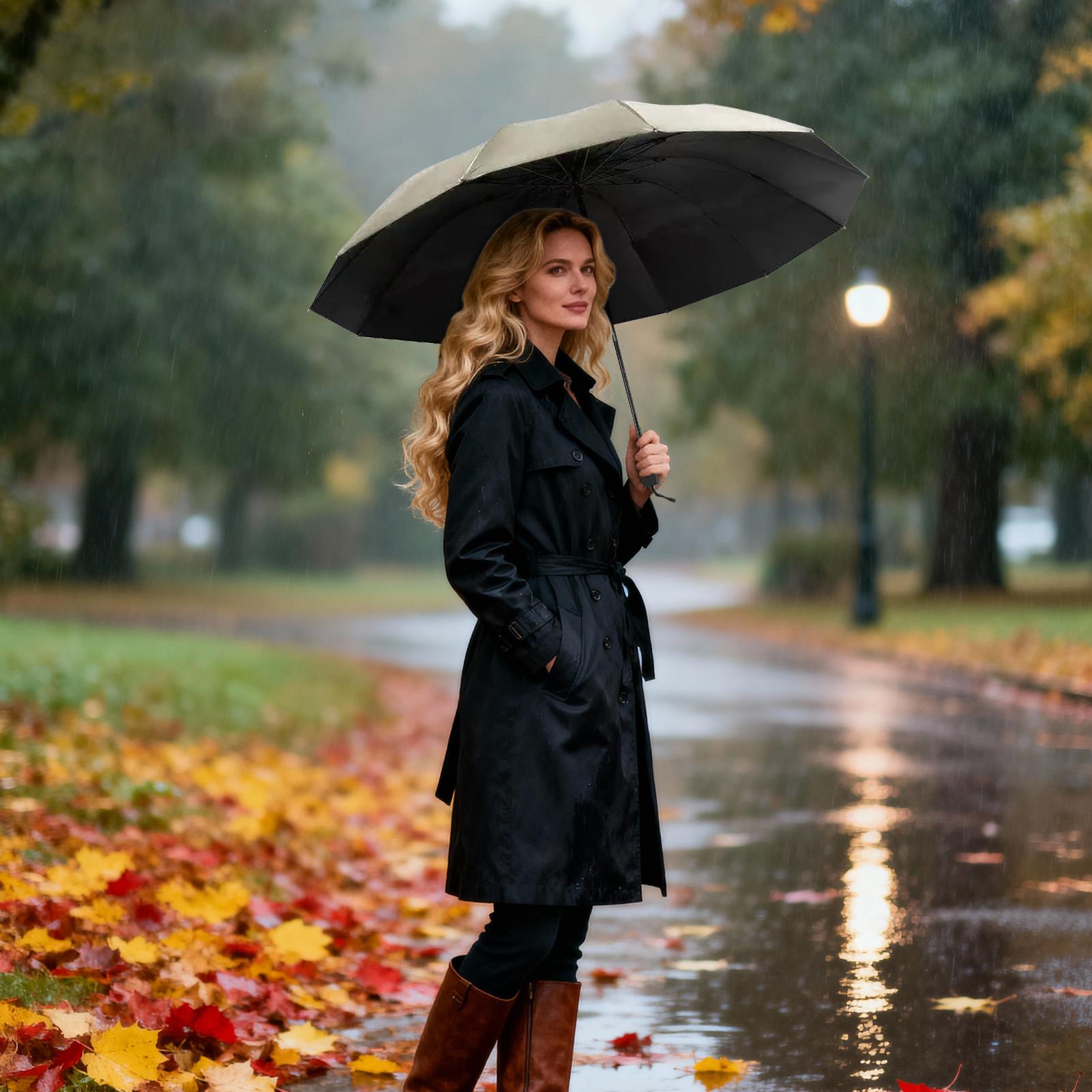 Windproof Umbrella Parasol 12- - Golf Umbrella Large 评论和价格