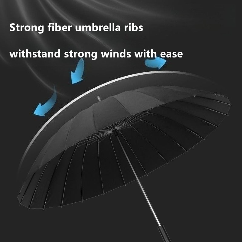  24 Bone Reinforced Black Glu - Golf Umbrella Large 评论和价格