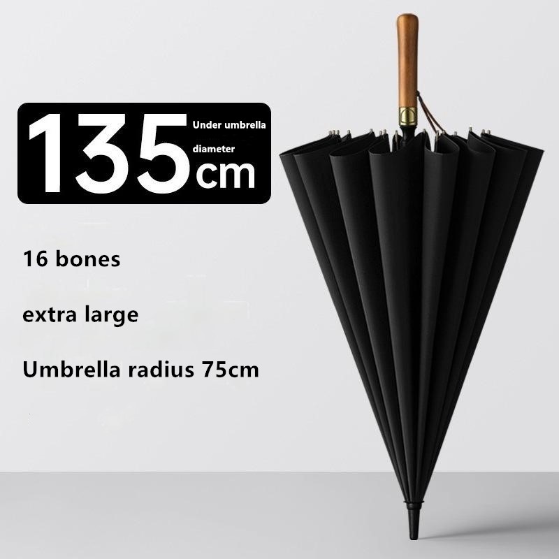 16 Ribs Golf Umbrella Wooden H - Golf Umbrella Large 评论和价格