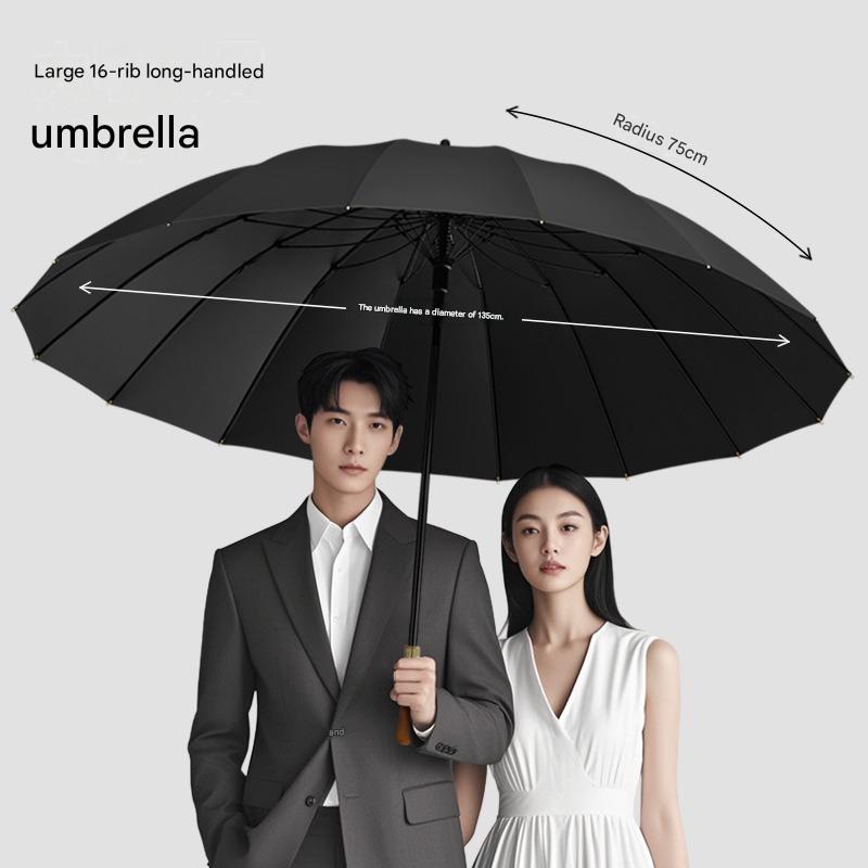 16 Ribs Golf Umbrella Wooden H - Golf Umbrella Large 评论和价格