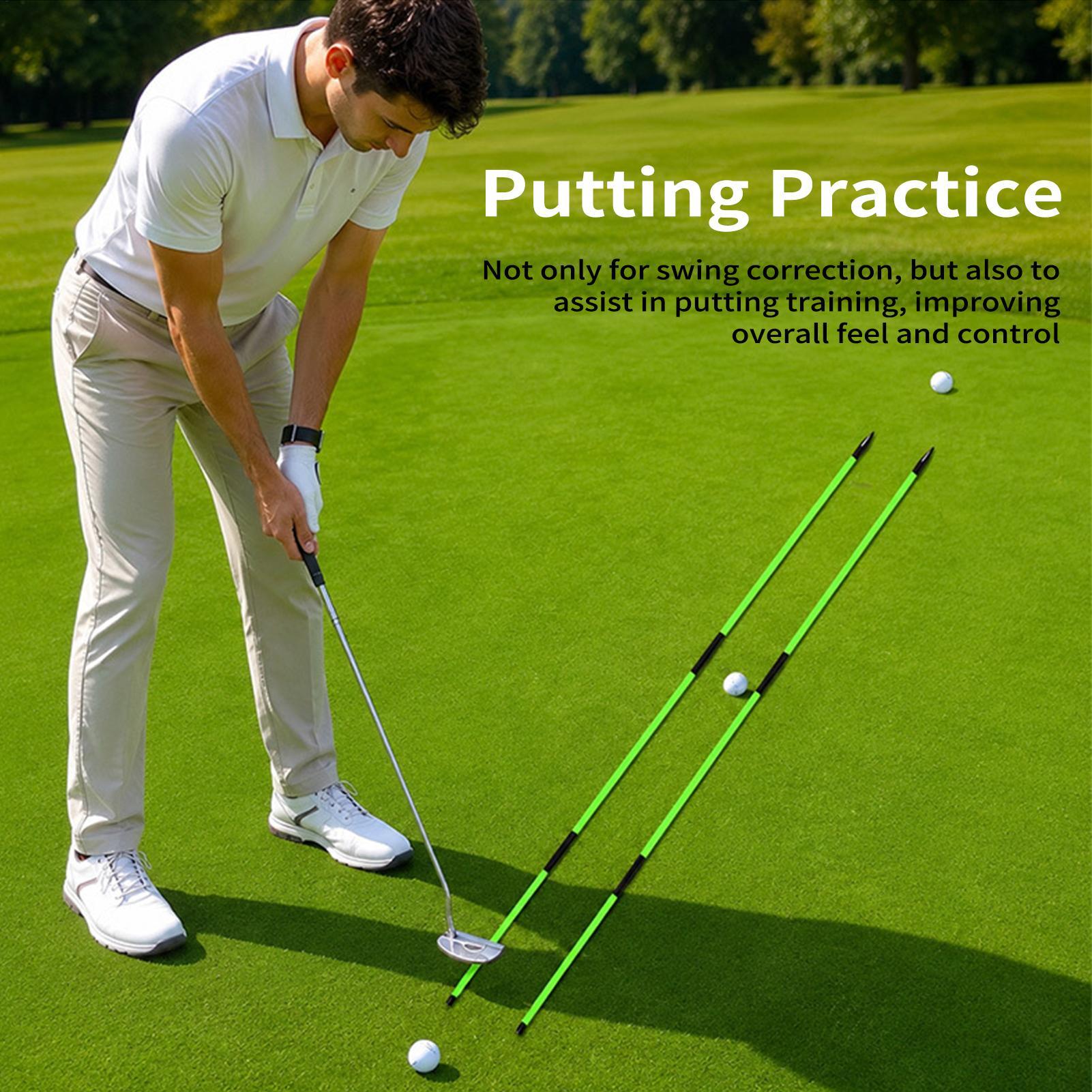 Golf Alignment Sticks Putting  - Practice Equipment For Golf 评论和价格