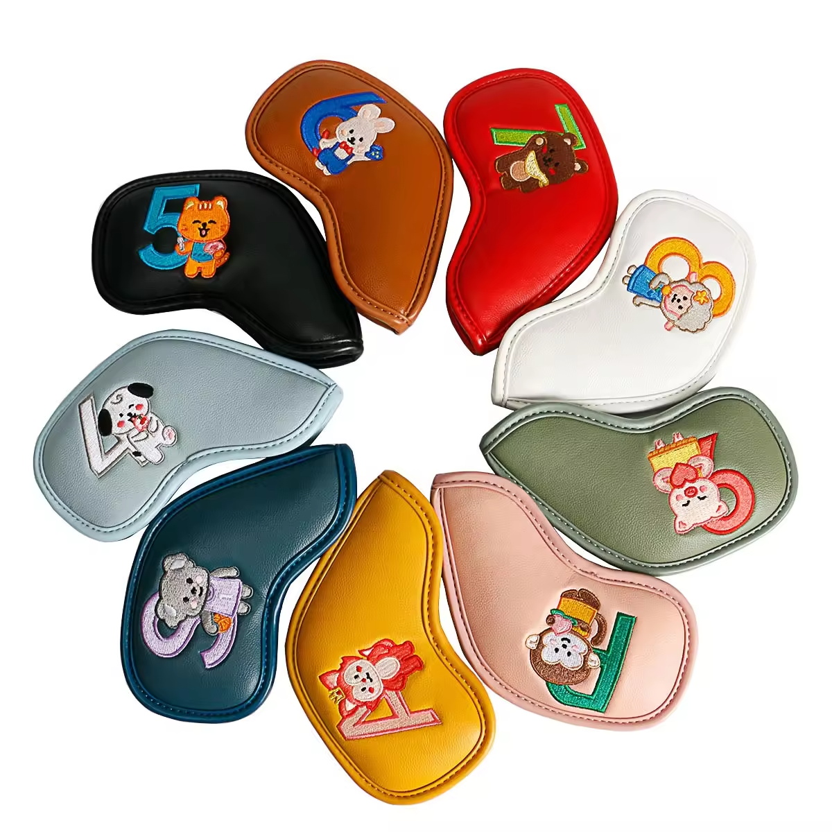 9Pcs Cute Cartoon Animal Golf  - Golf Equipment Nearby 评论和价格