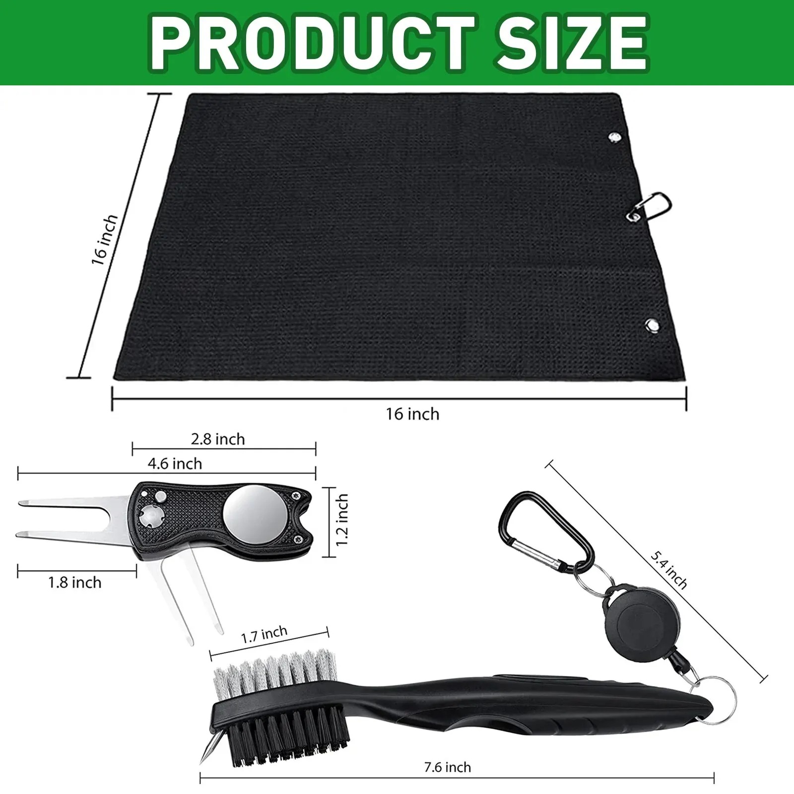 Golf Club Brush and Towel Clea - Golf Equipment Junior 评论和价格