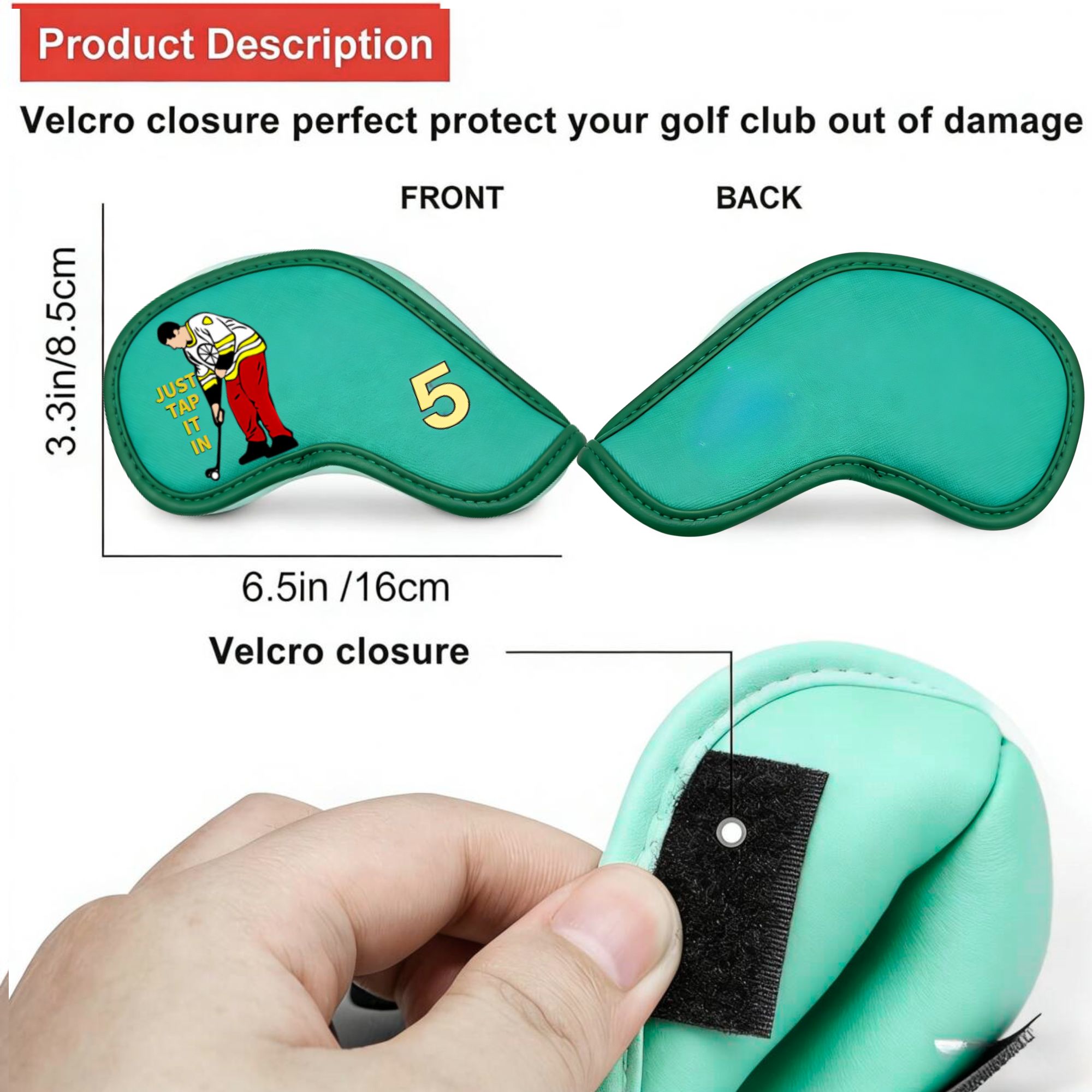 9 pcs Golf Iron Covers with Fu - Golf Equipment Nearby 评论和价格