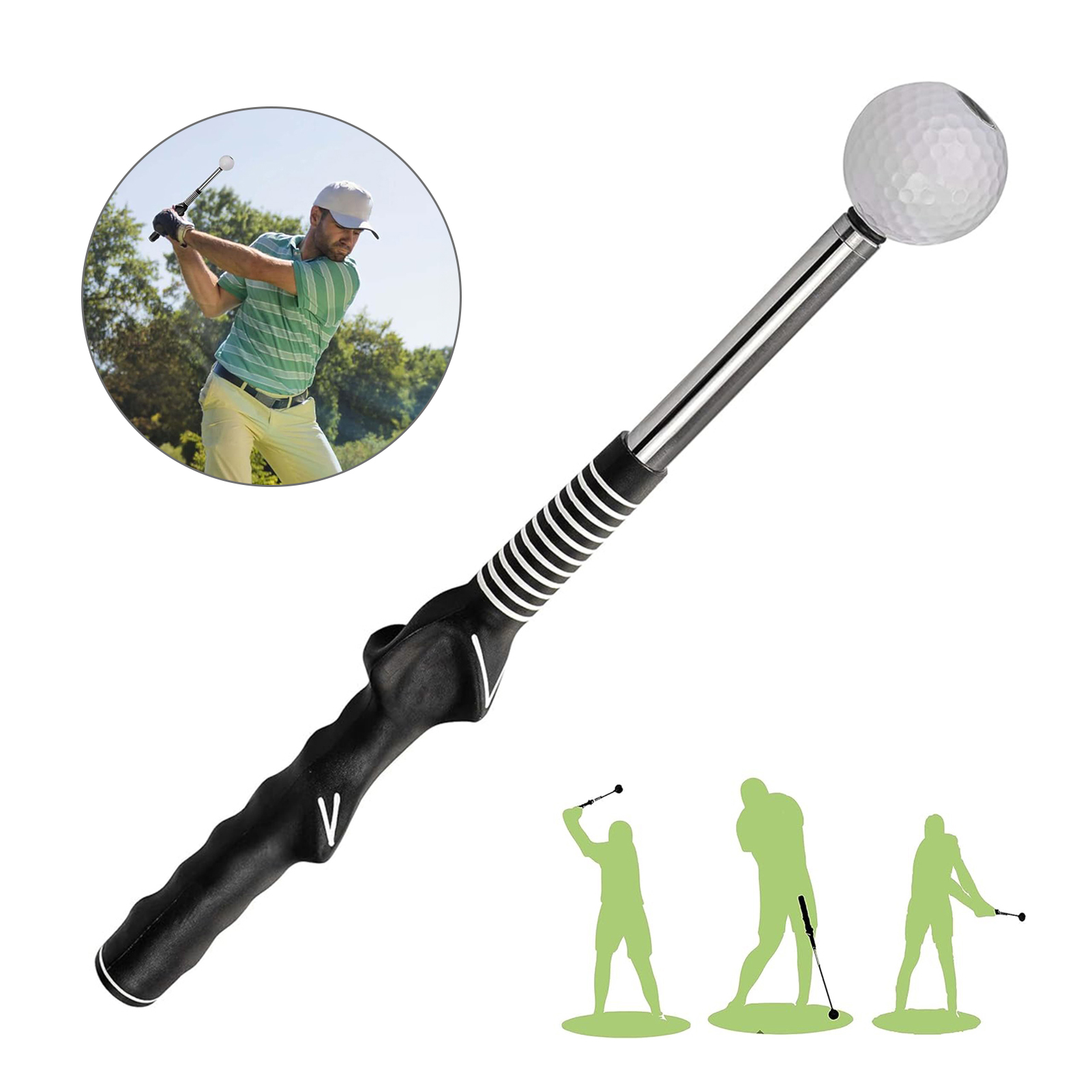 Retractable Golf Swing Trainin - Practice Equipment For Golf 评论和价格